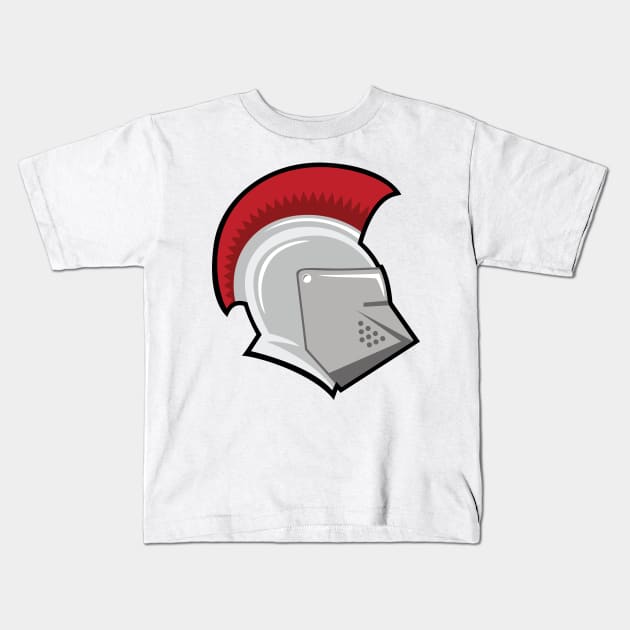 Warrior's Helm Kids T-Shirt by SWON Design